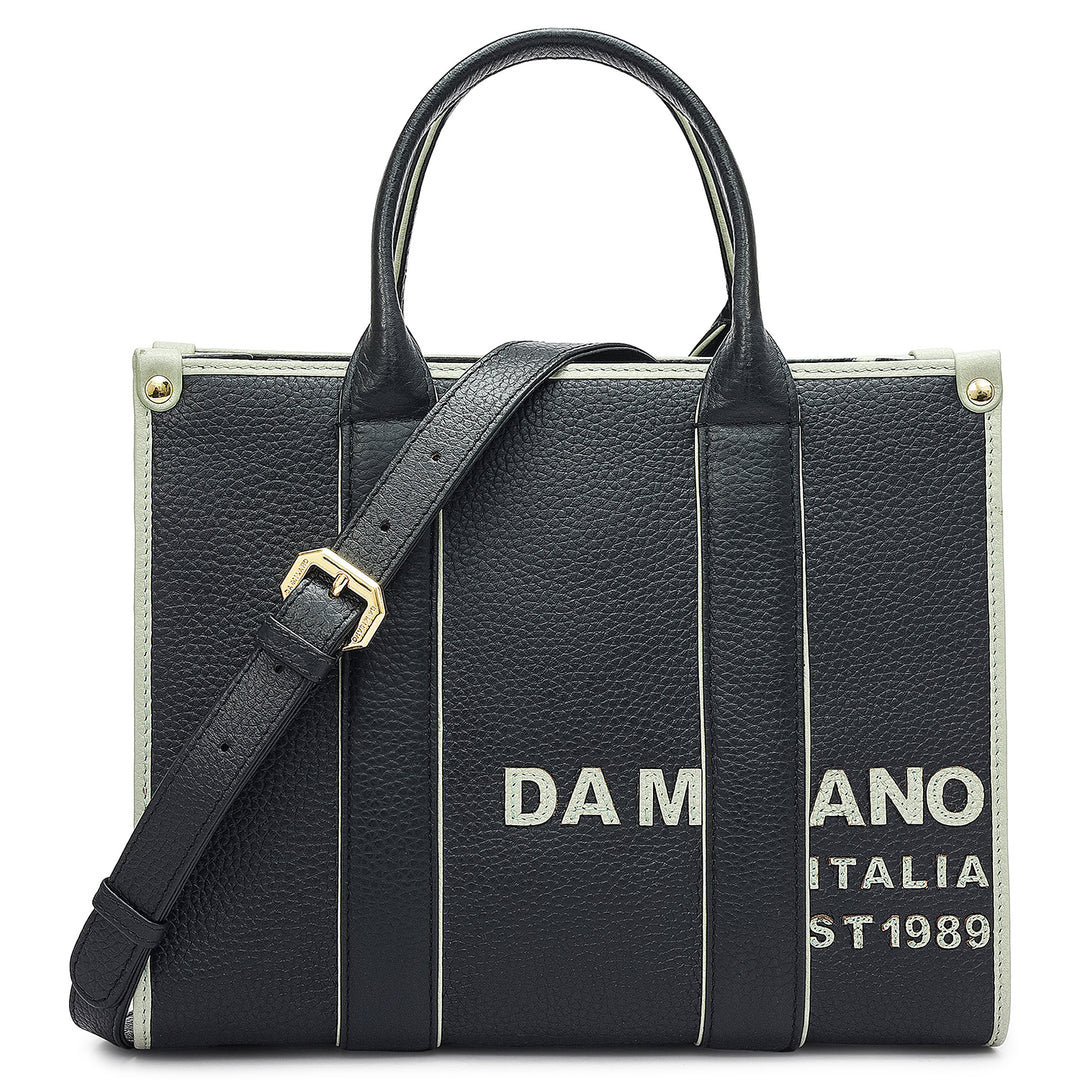 Zoe Small Book Tote - Black