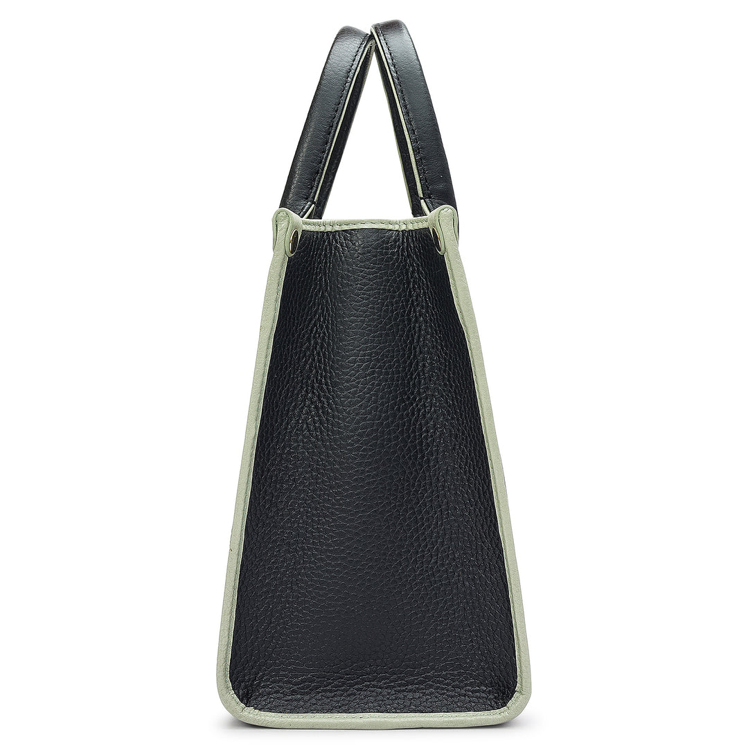 Zoe Small Book Tote - Black