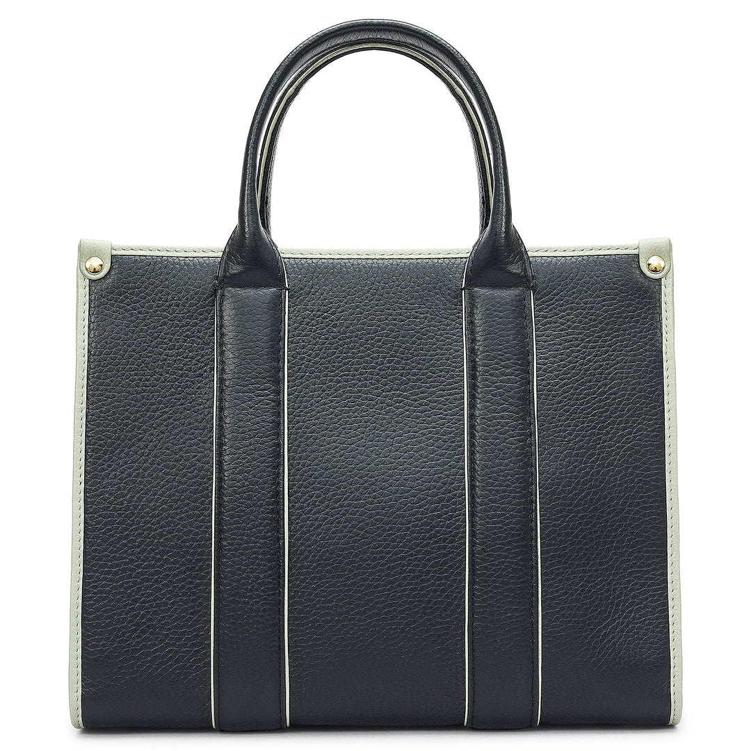 Zoe Small Book Tote - Black