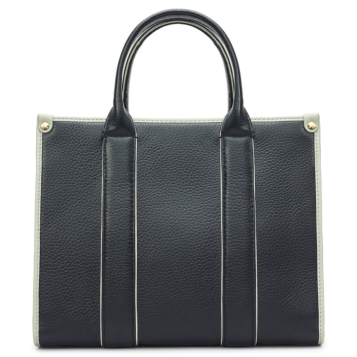 Zoe Small Book Tote - Black
