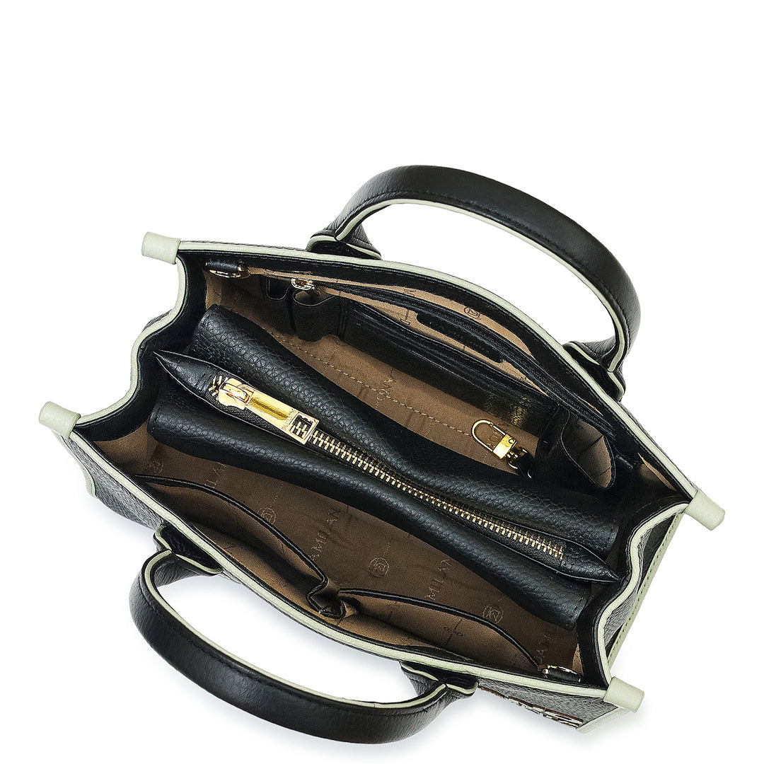 Zoe Small Book Tote - Black