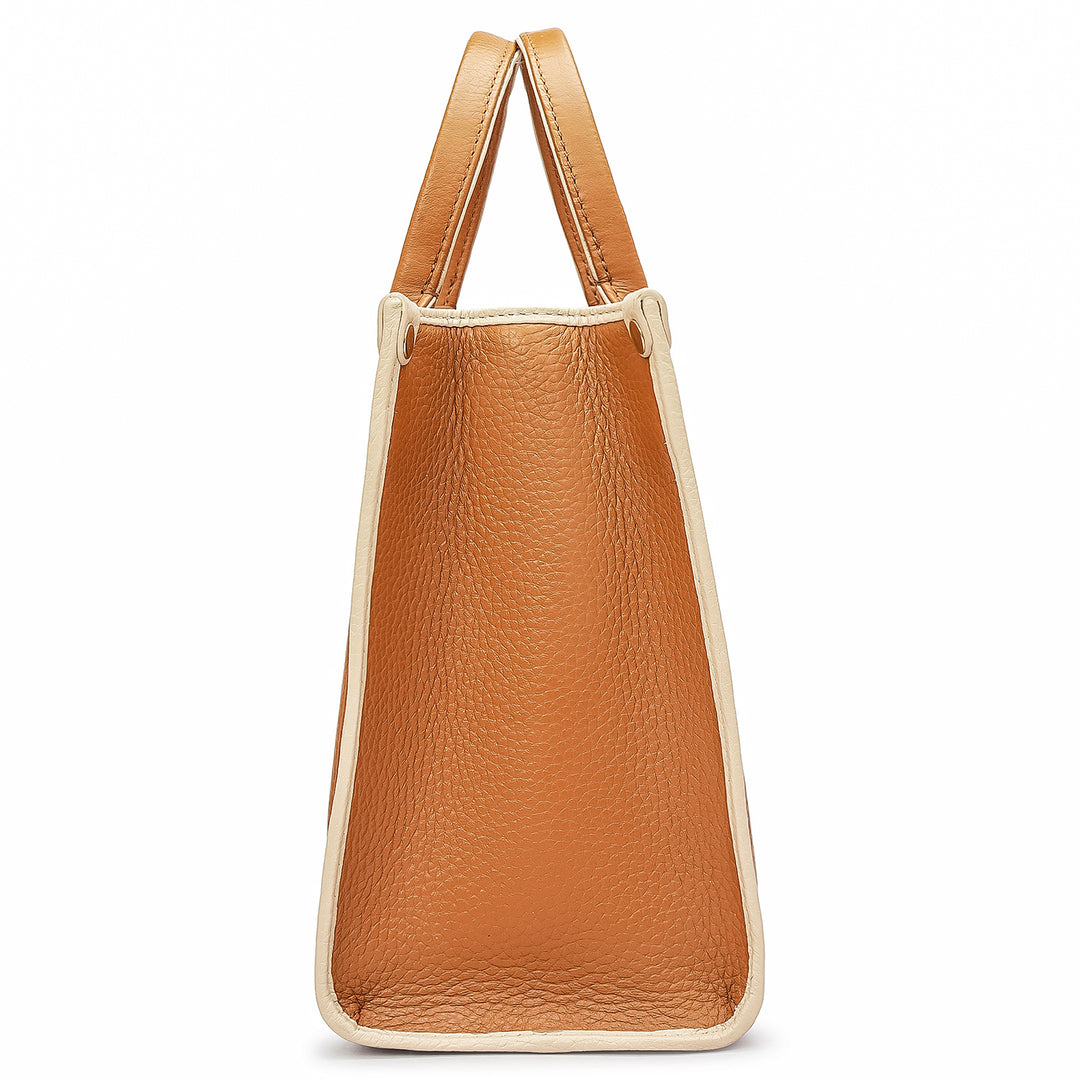 Zoe Small Book Tote - Caramel