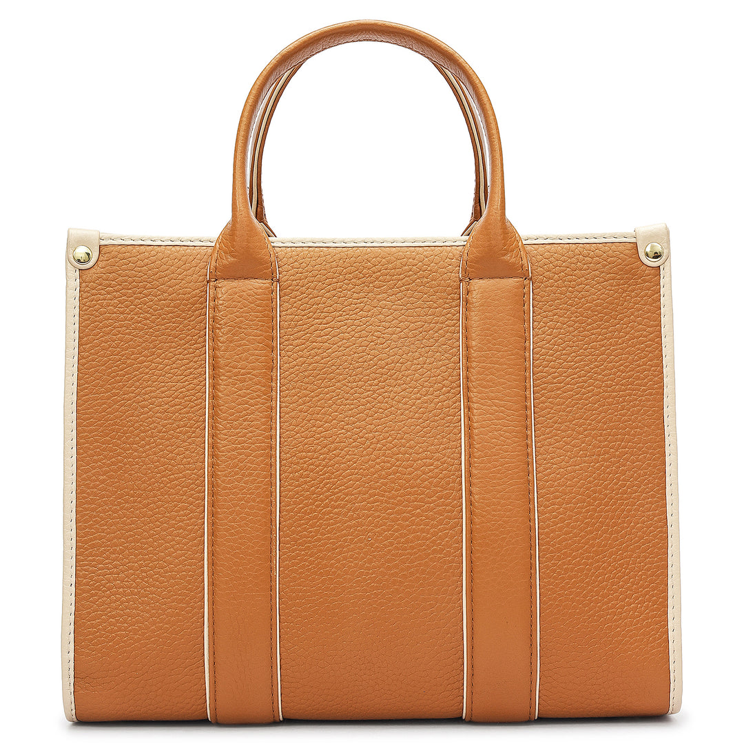 Zoe Small Book Tote - Caramel