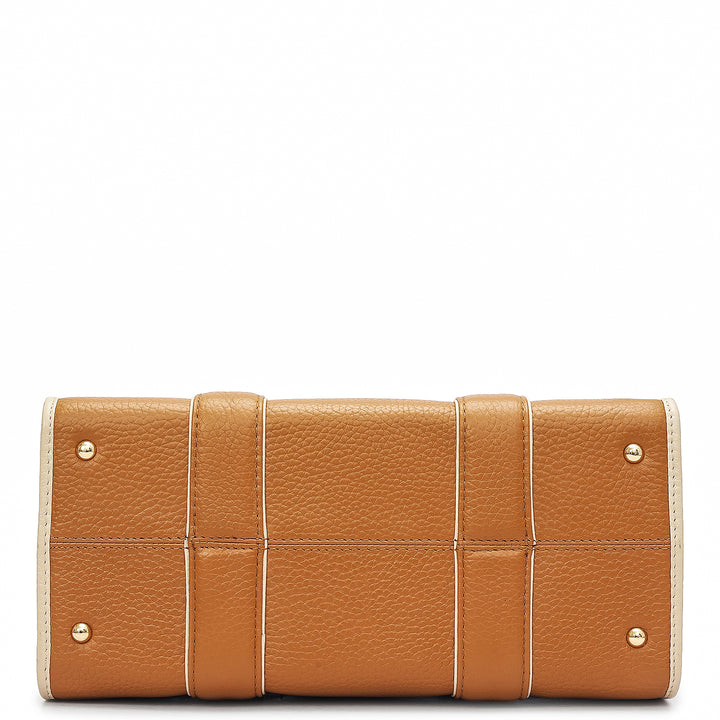 Zoe Small Book Tote - Caramel