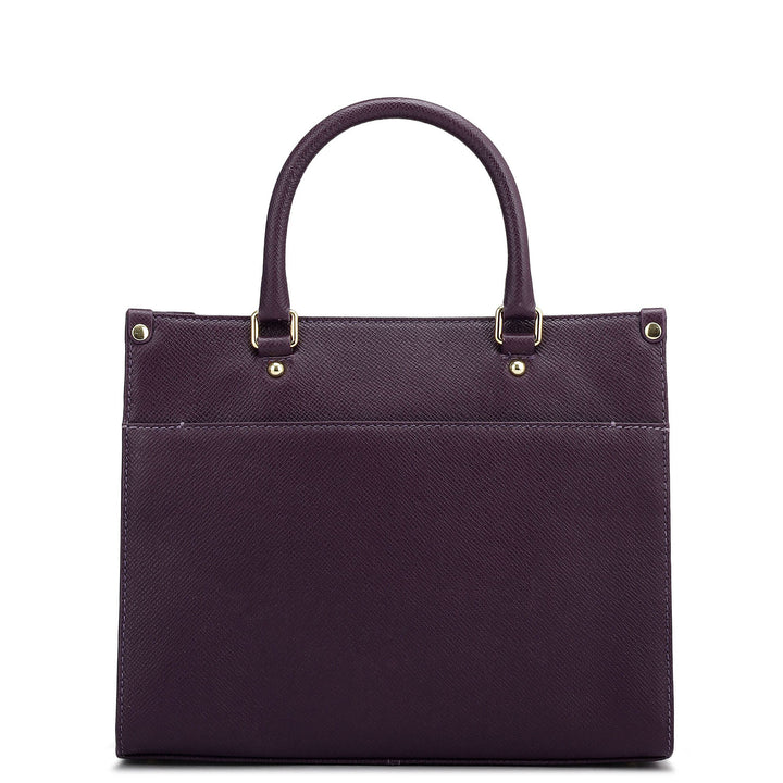 Modern Mosaic Franzy Leather Tote - Grapevine & Frost