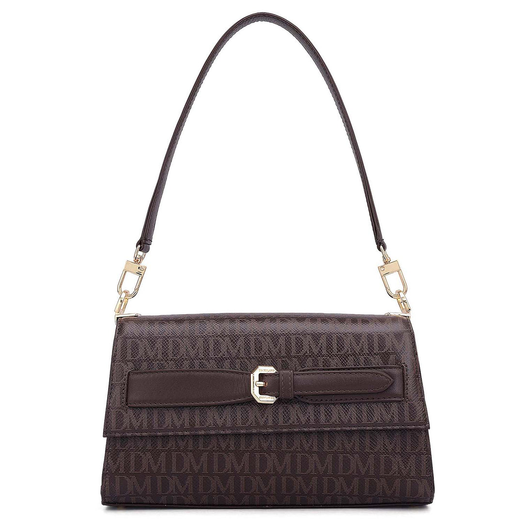 Siena Monogram Leather Baguette - Date