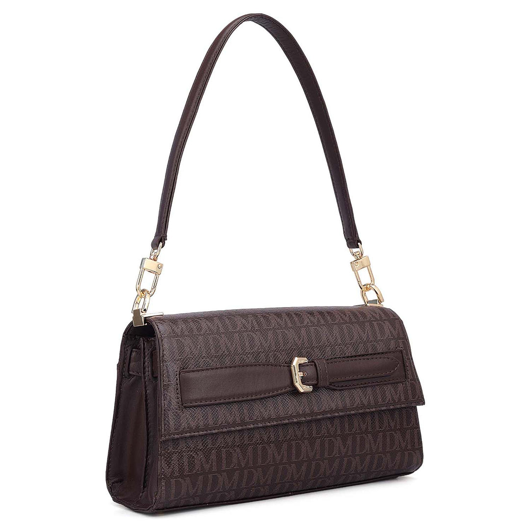 Siena Monogram Leather Baguette - Date