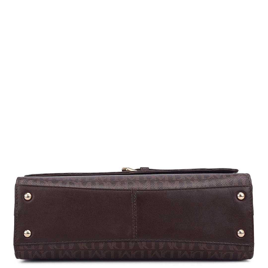 Siena Monogram Leather Baguette - Date