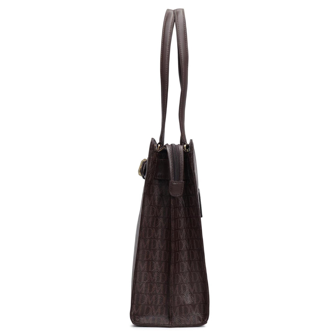 Siena Monogram Leather Shoulder Bag - Date