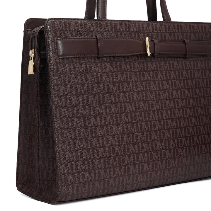 Siena Monogram Leather Shoulder Bag - Date