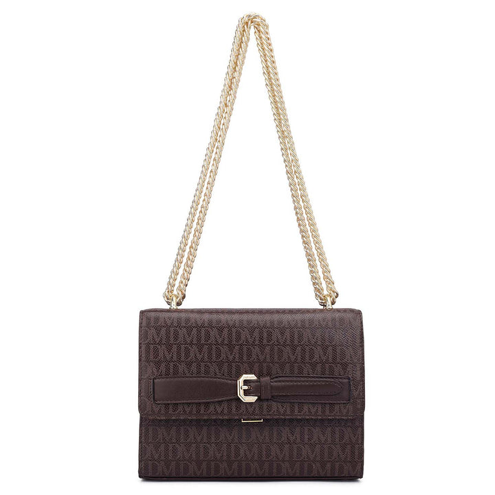 Small Monogram Leather Shoulder Bag - Date