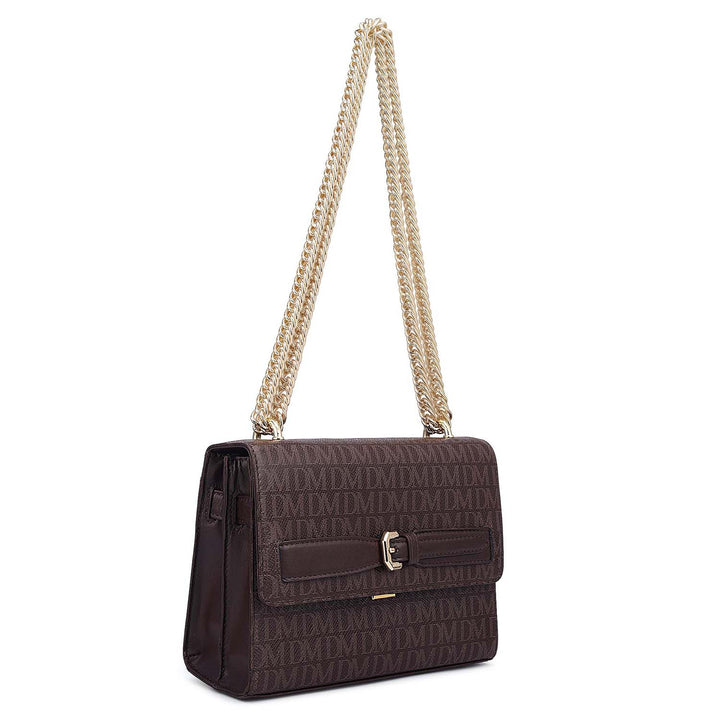 Small Monogram Leather Shoulder Bag - Date