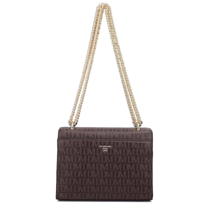 Small Monogram Leather Shoulder Bag - Date