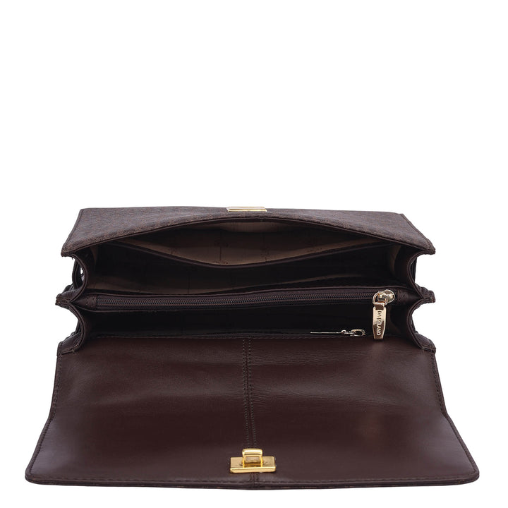 Small Monogram Leather Shoulder Bag - Date