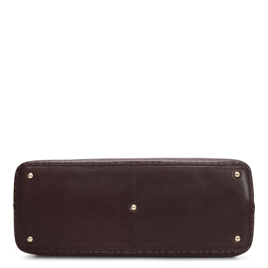 Siena Monogram Leather Shoulder Bag - Date