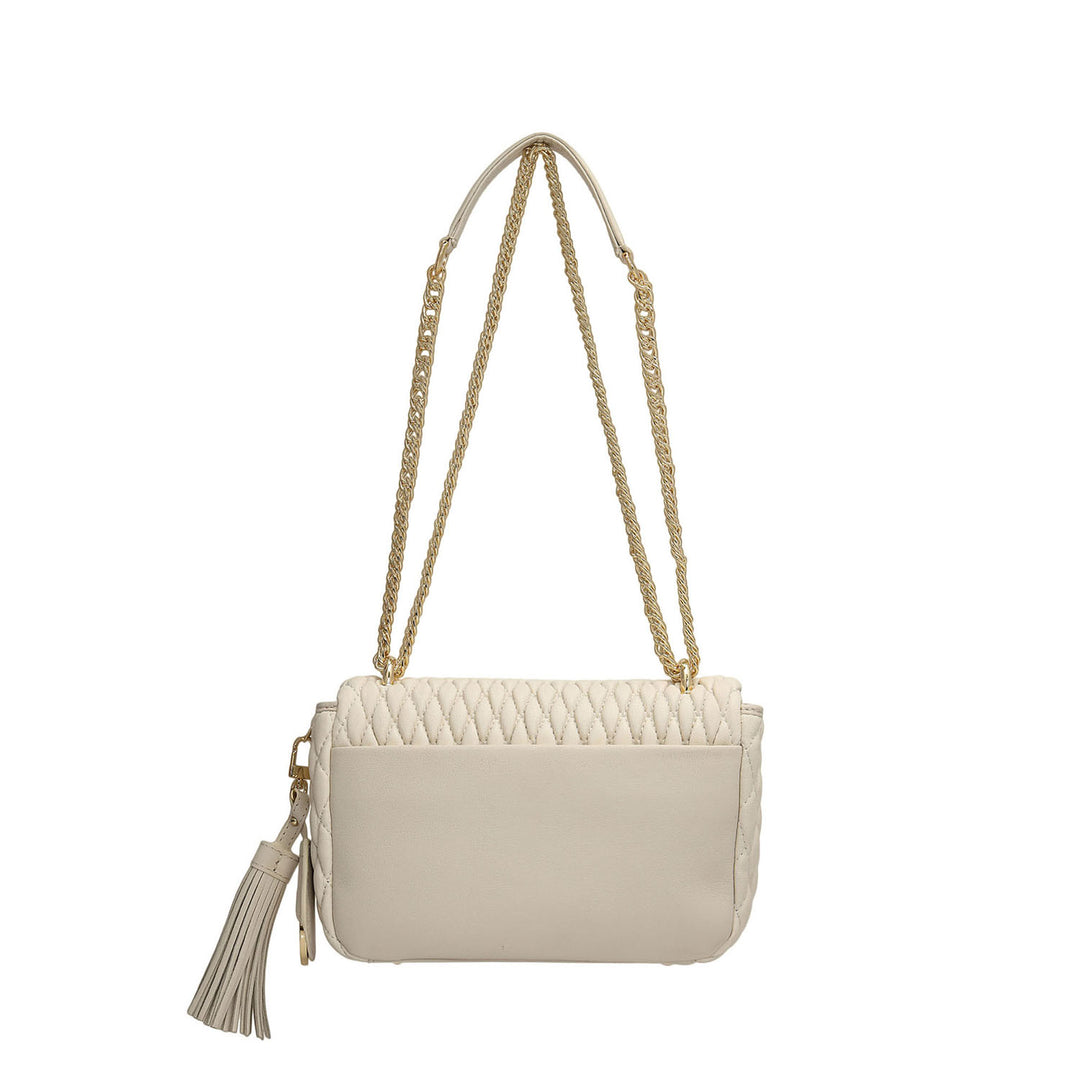 Small Francesca Shoulder Bag - Beige
