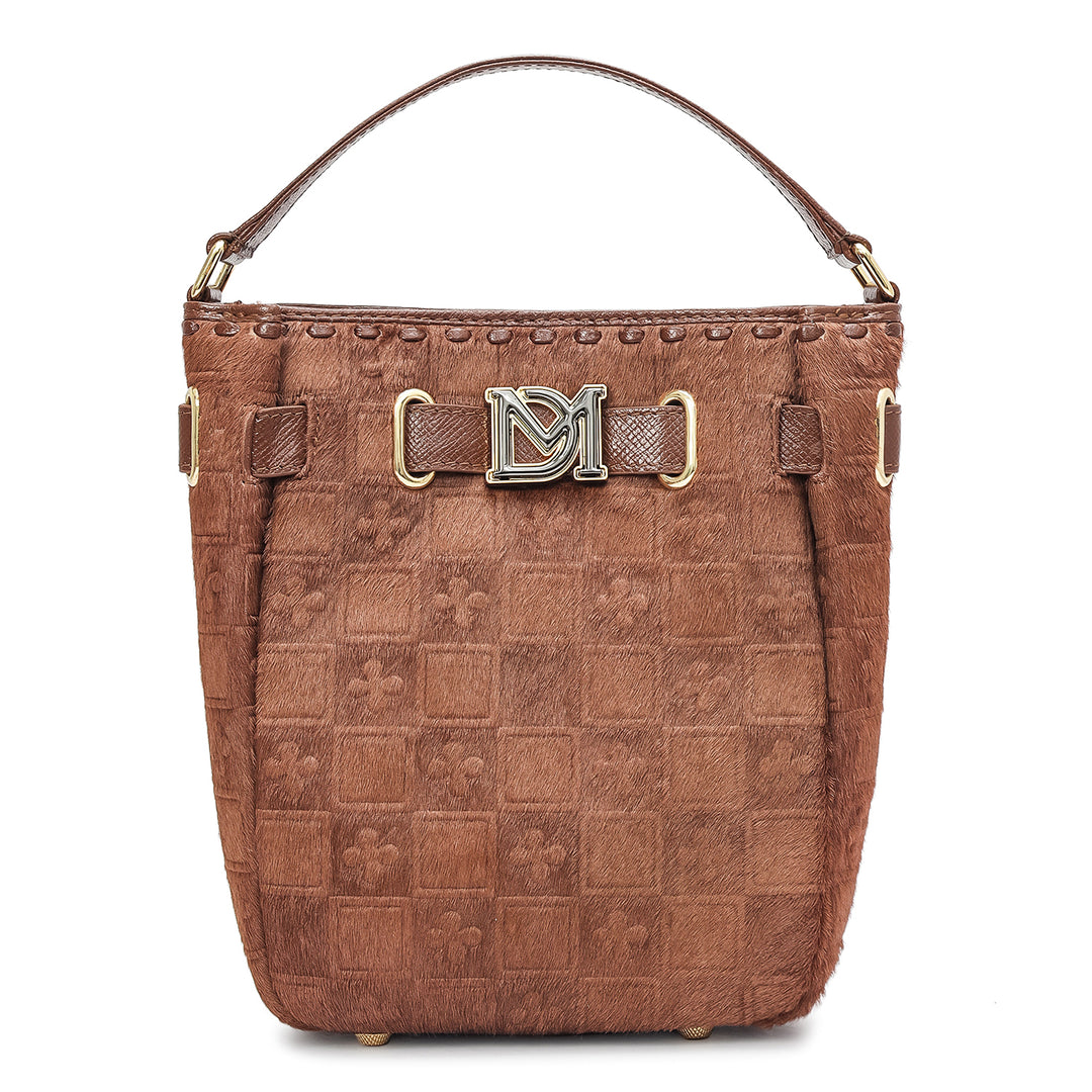 Small Fur Franzy Leather Satchel - Date