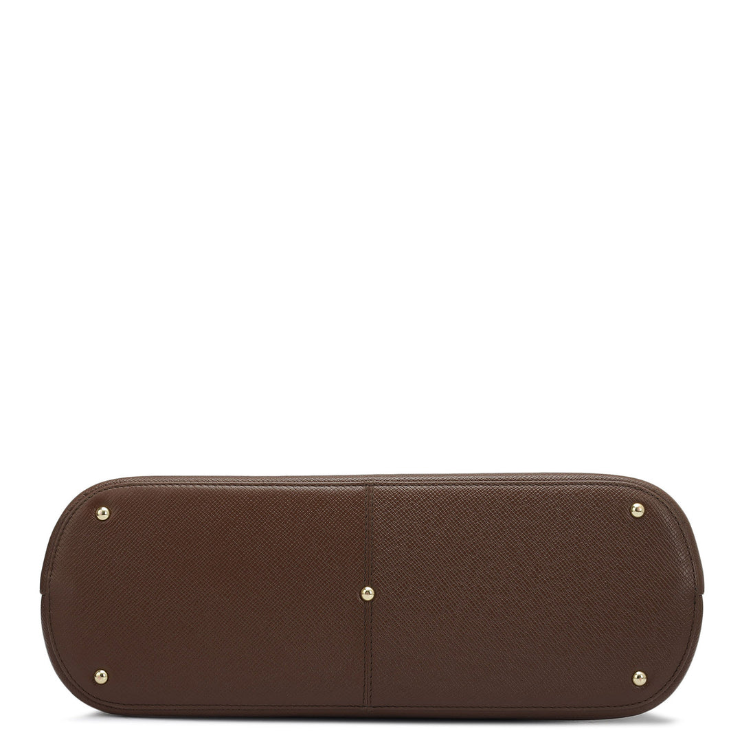 Small Franzy Leather Tote - Date