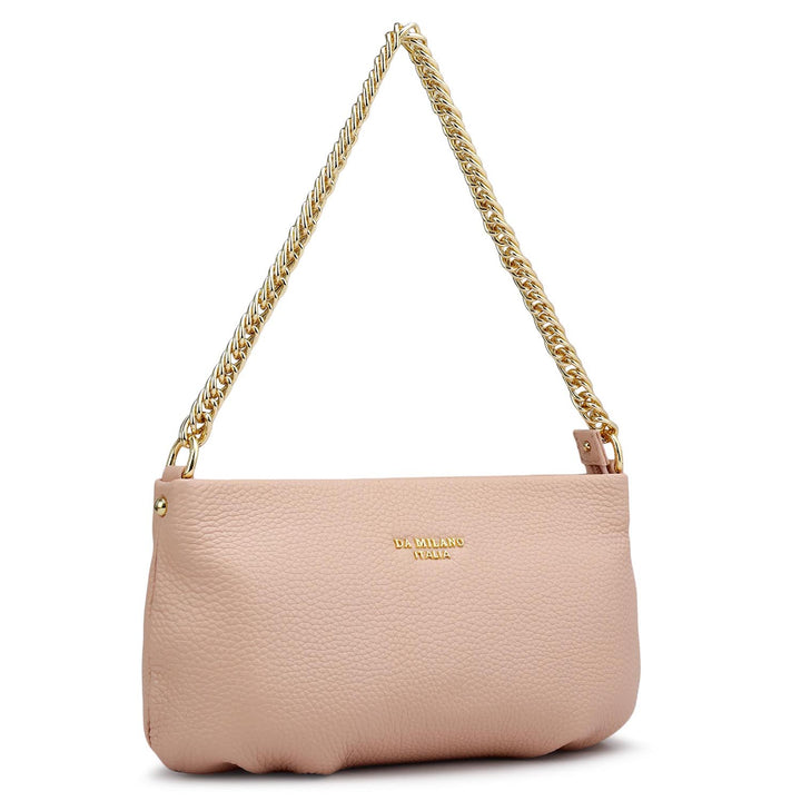 Small Wax Leather Shoulder Bag - Feather