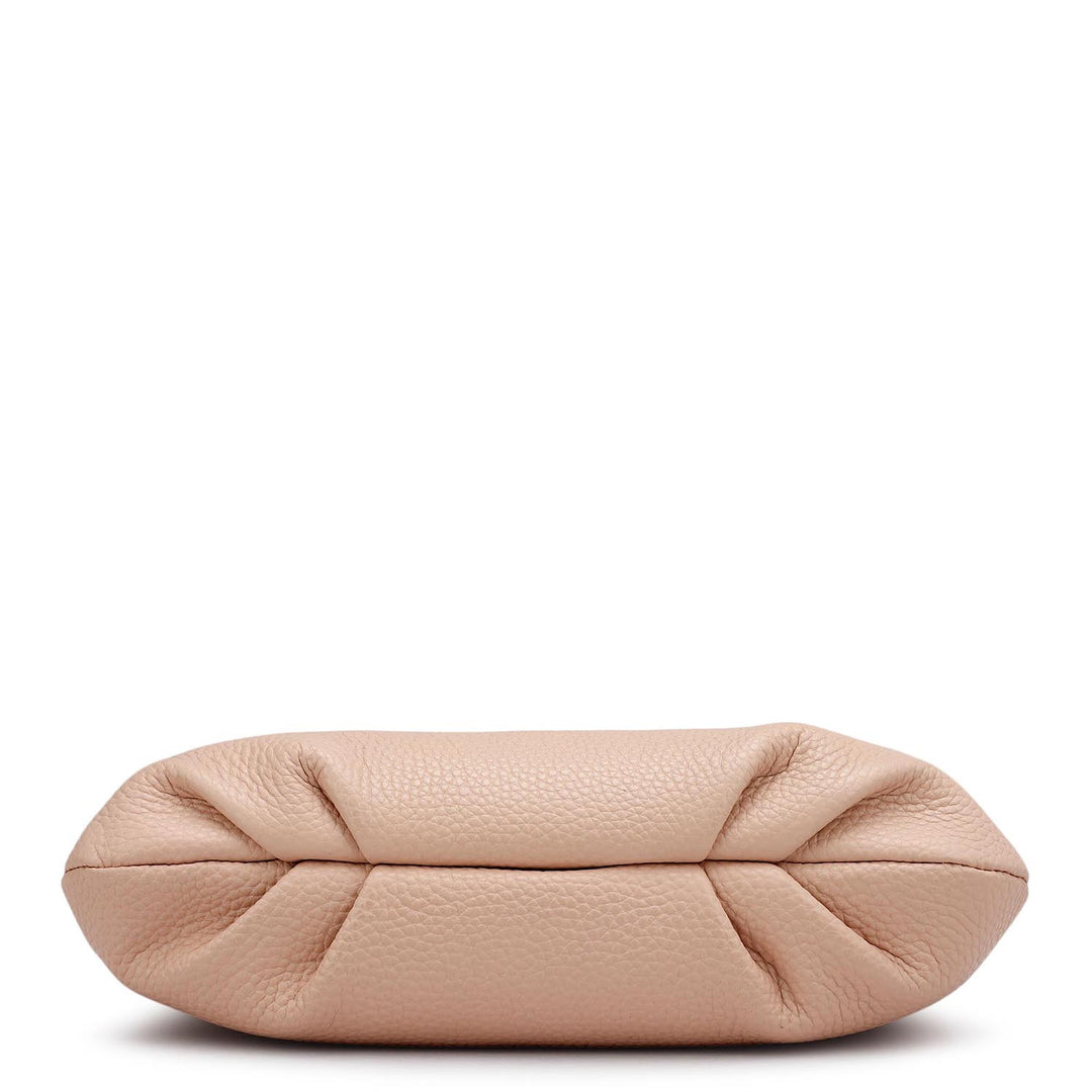 Small Wax Leather Shoulder Bag - Feather