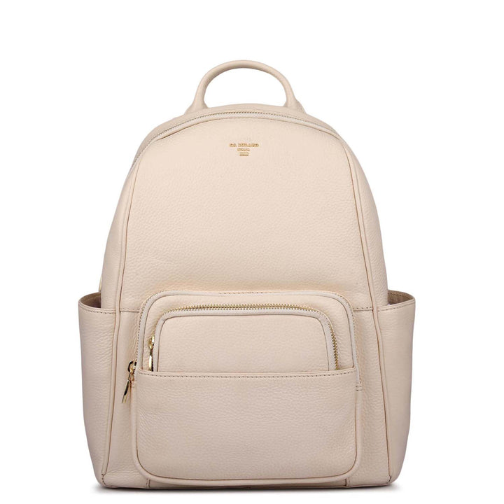 Wax Leather Backpack - Off White