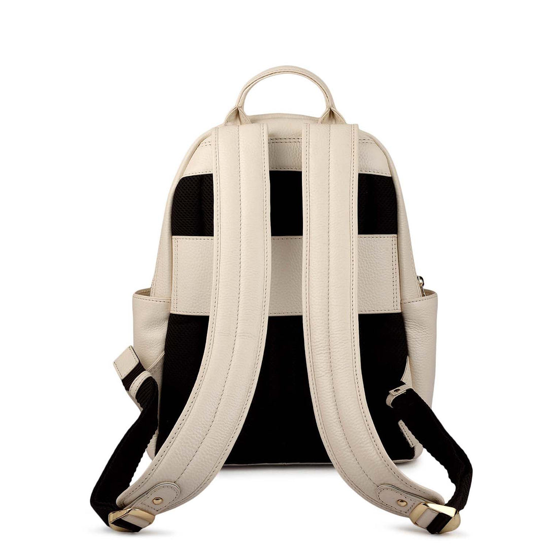Wax Leather Backpack - Off White