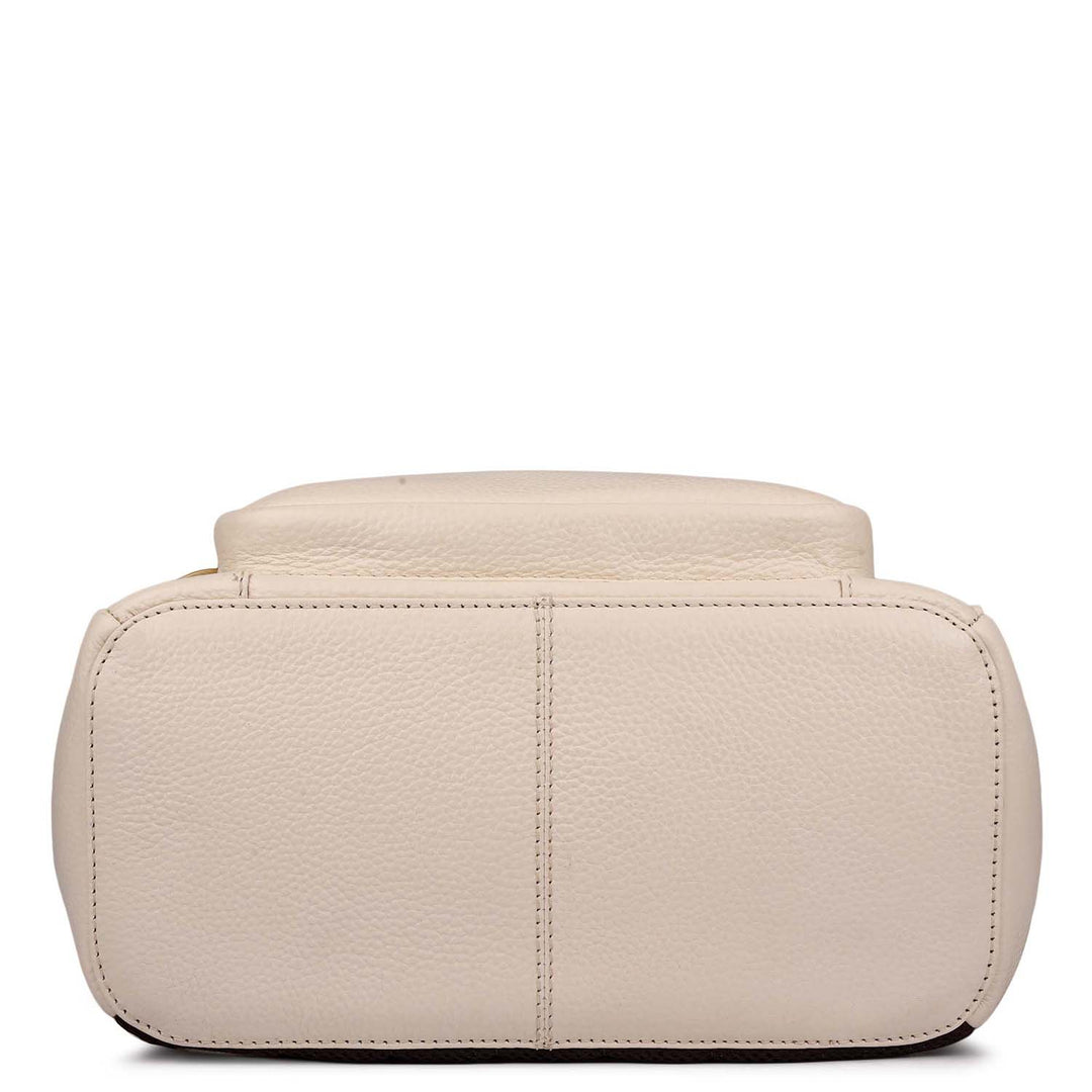 Wax Leather Backpack - Off White