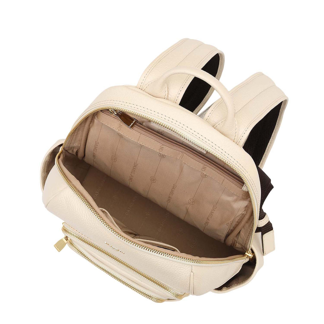 Wax Leather Backpack - Off White