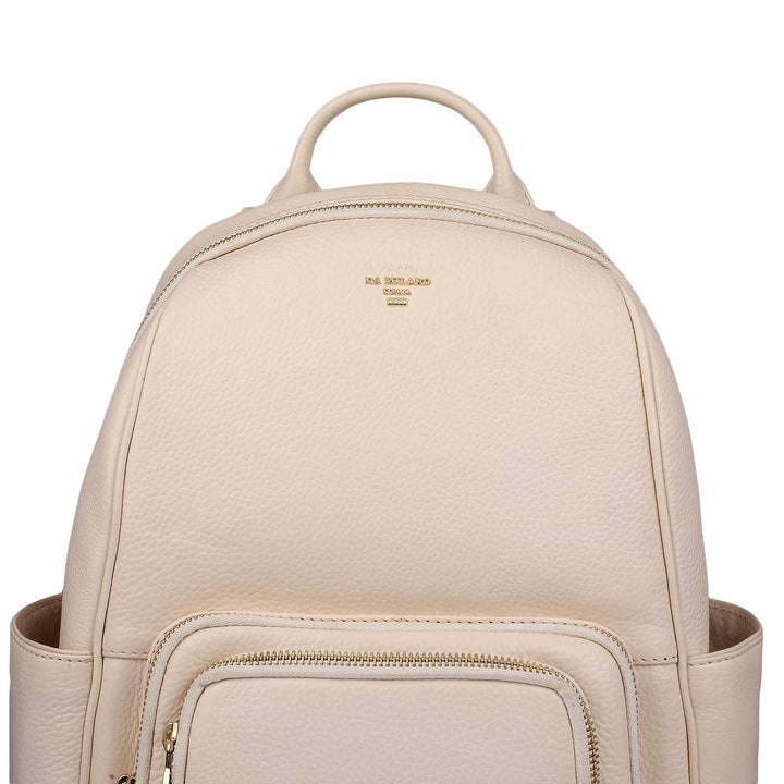 Wax Leather Backpack - Off White