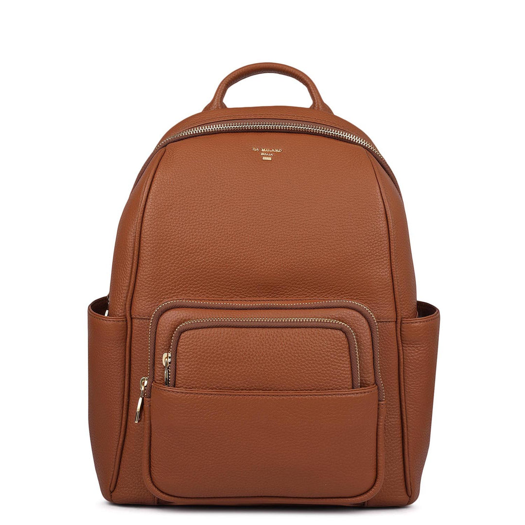 Wax Leather Backpack - Tan