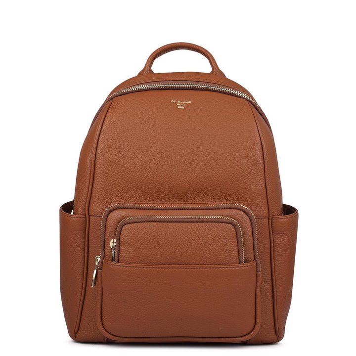 Wax Leather Backpack - Tan