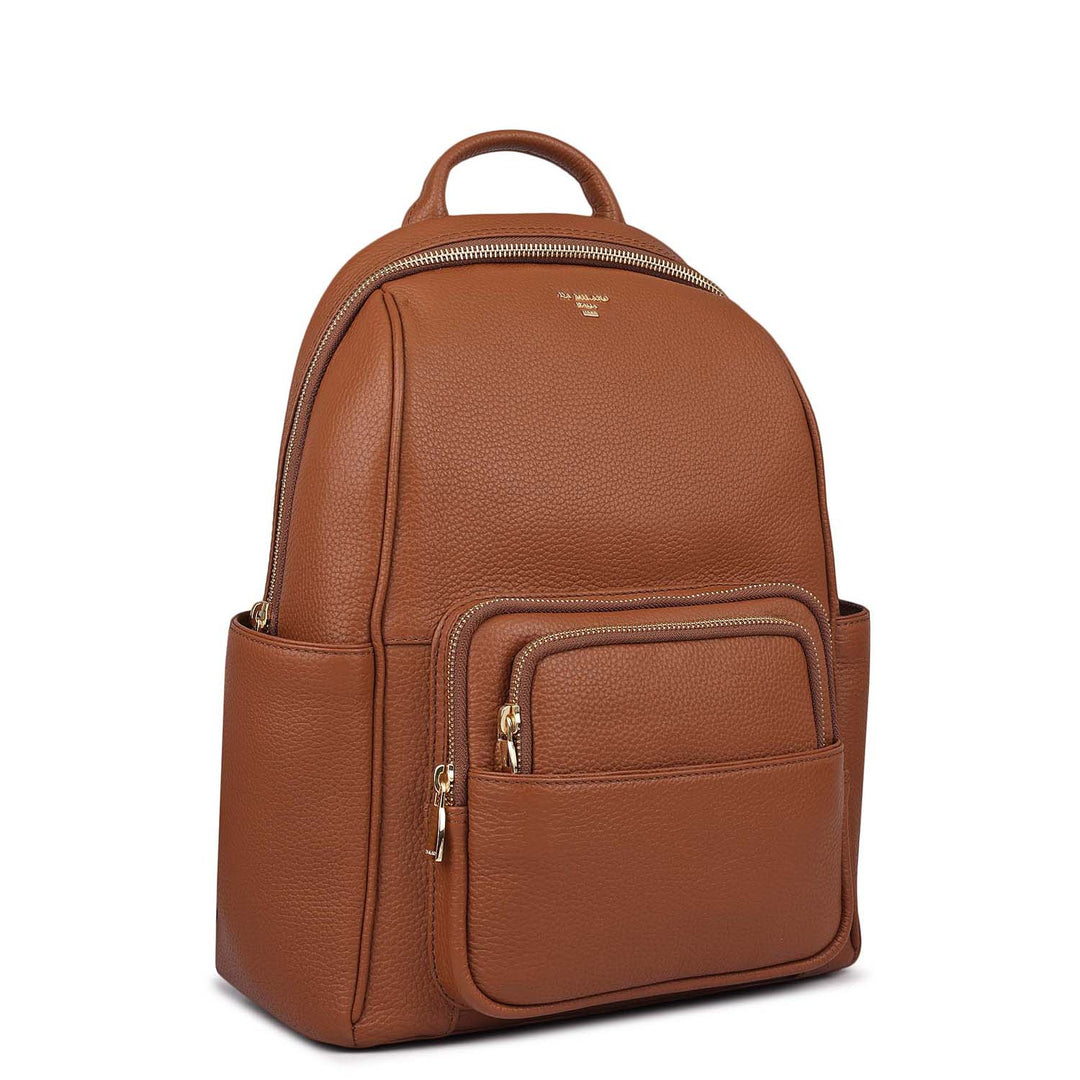 Wax Leather Backpack - Tan
