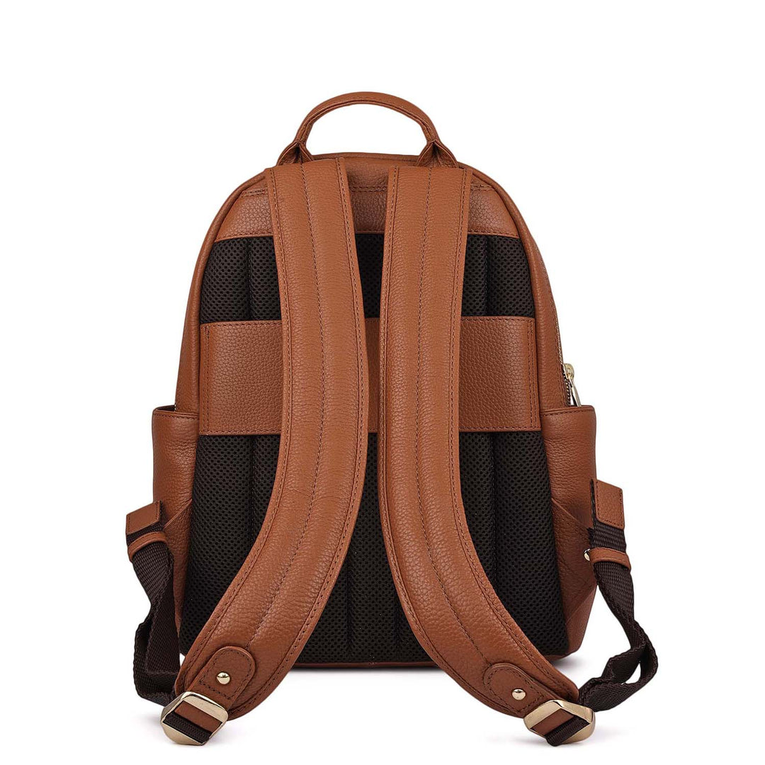 Wax Leather Backpack - Tan