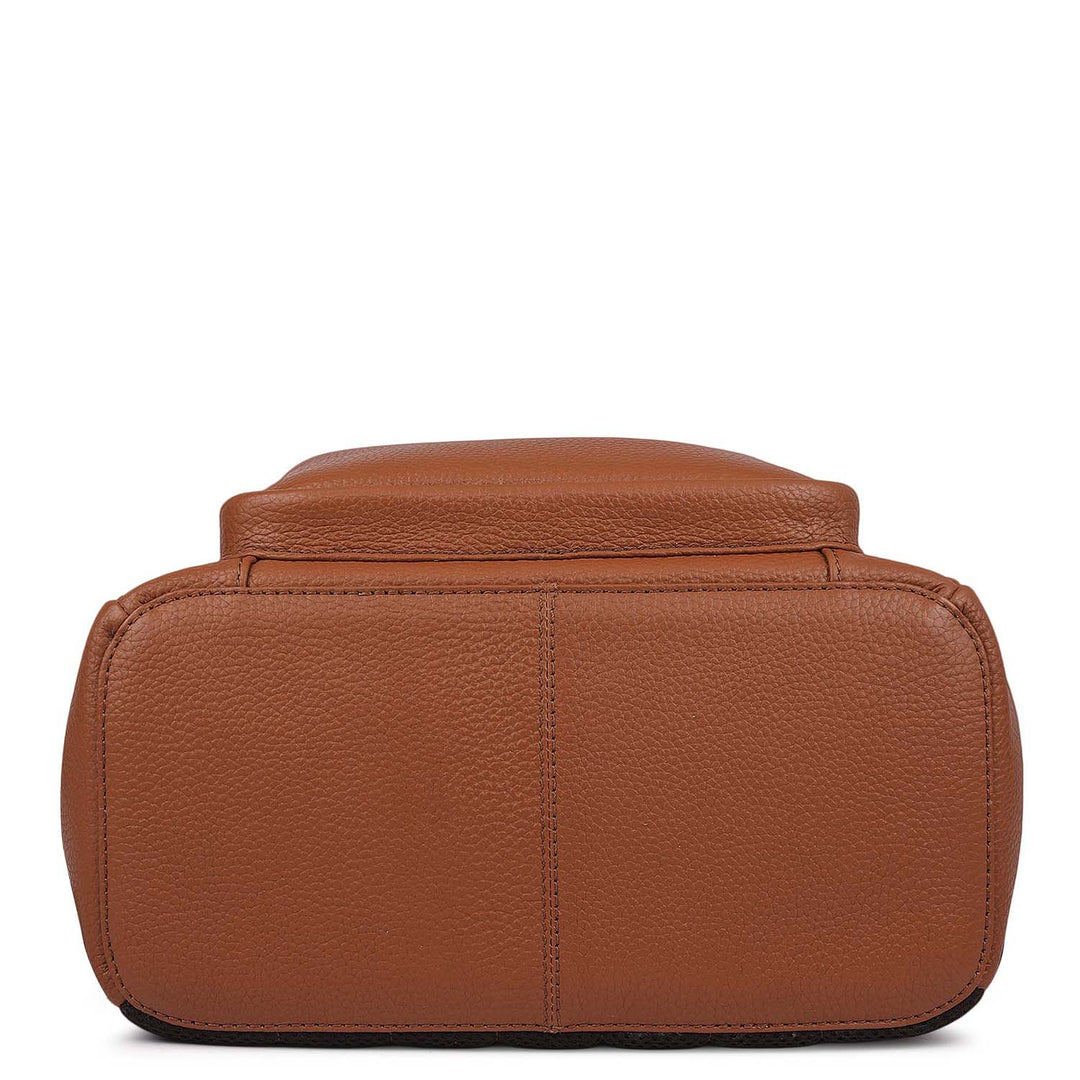 Wax Leather Backpack - Tan