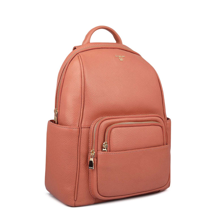 Wax Leather Backpack - Terracotta