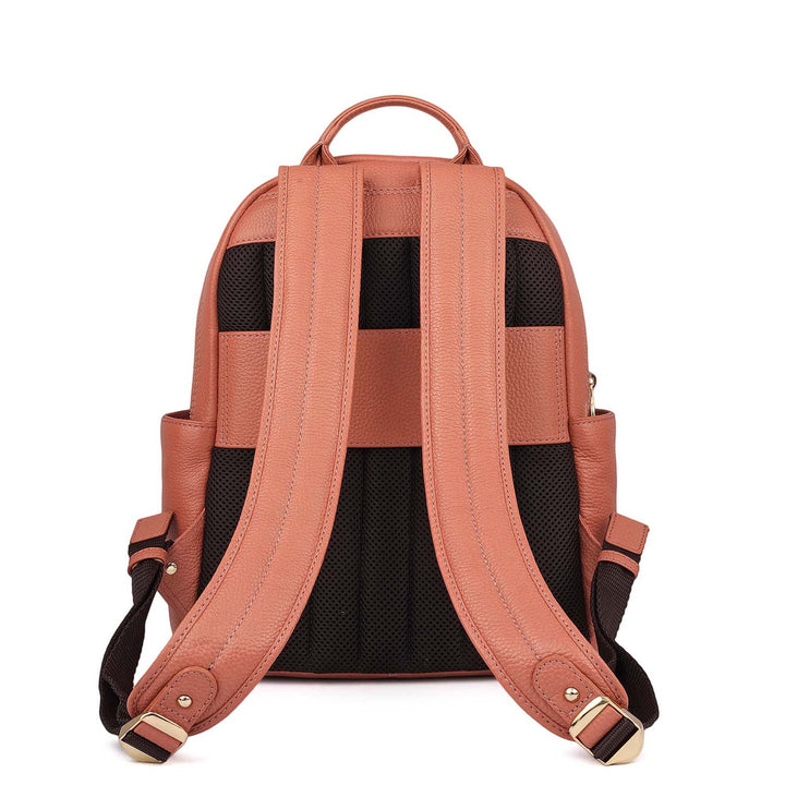 Wax Leather Backpack - Terracotta