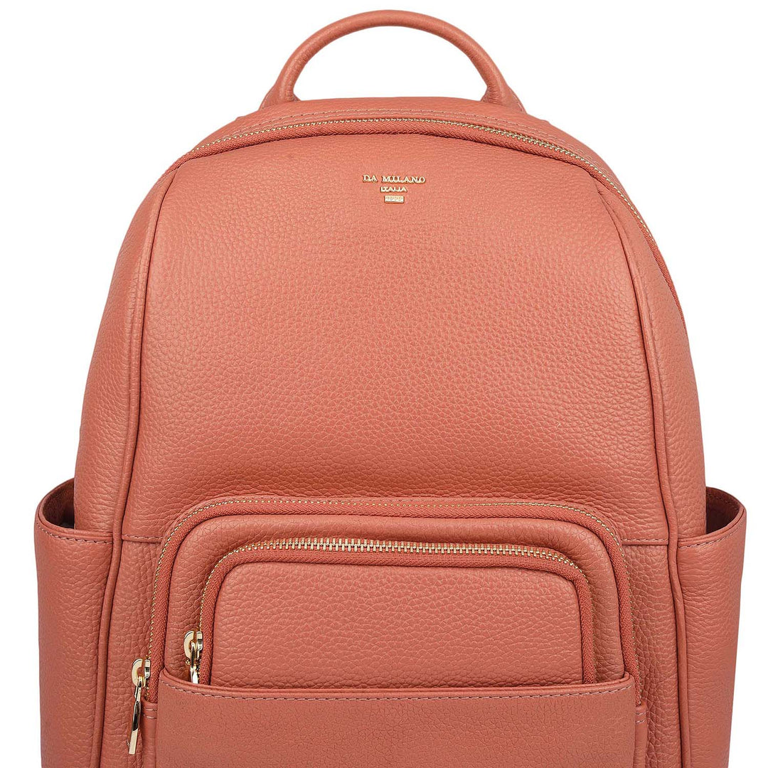 Wax Leather Backpack - Terracotta