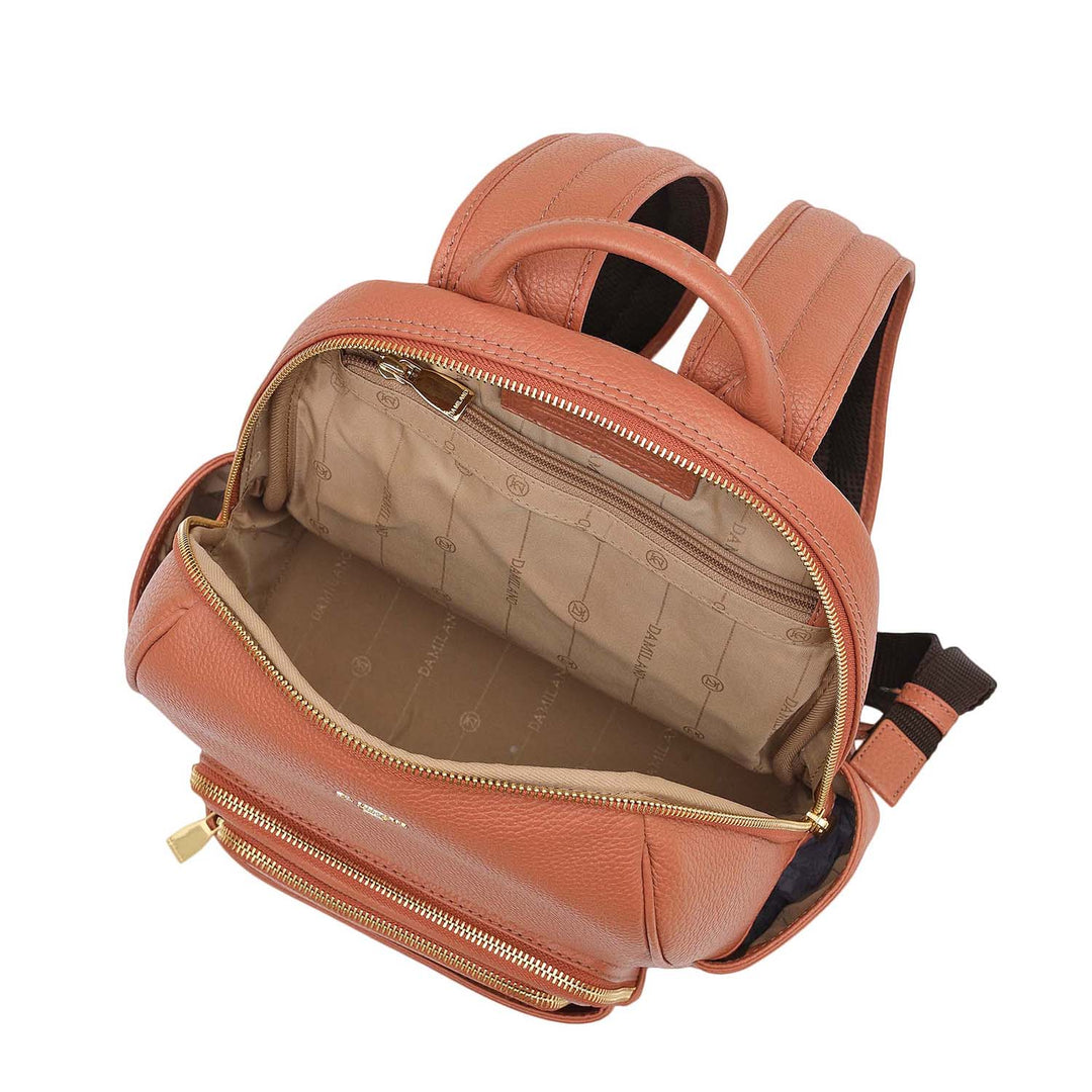 Wax Leather Backpack - Terracotta