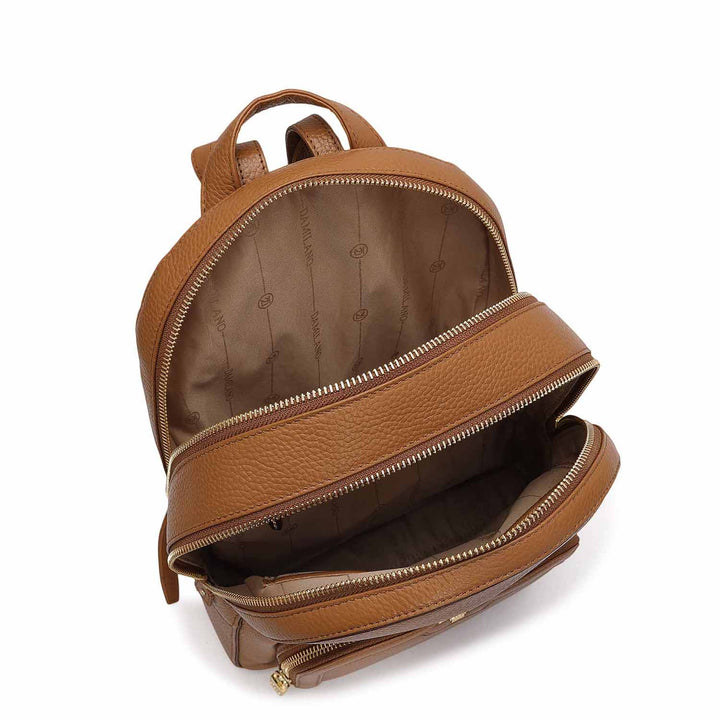 Wax Leather Backpack - Caramel