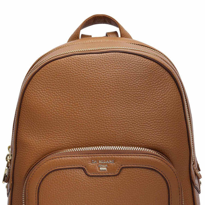 Wax Leather Backpack - Caramel