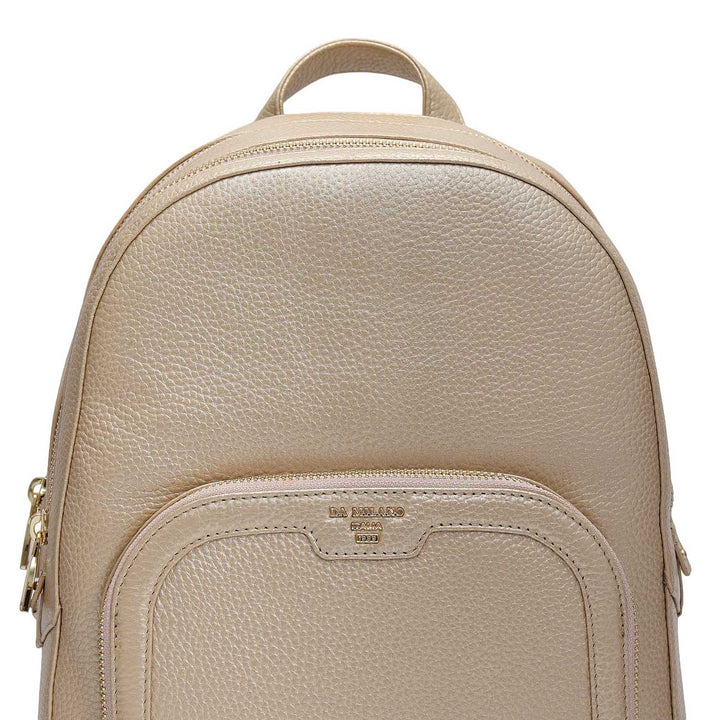 Wax Leather Backpack - Gold