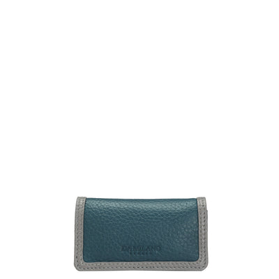 Wax Leather Lipstick Case - Teal