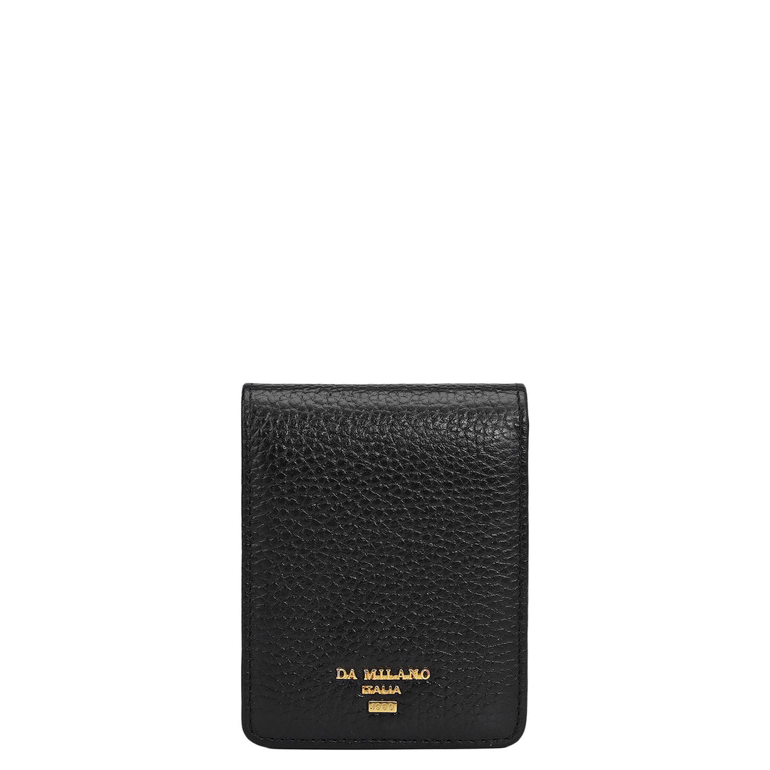 Wax Leather Lipstick Case - Black