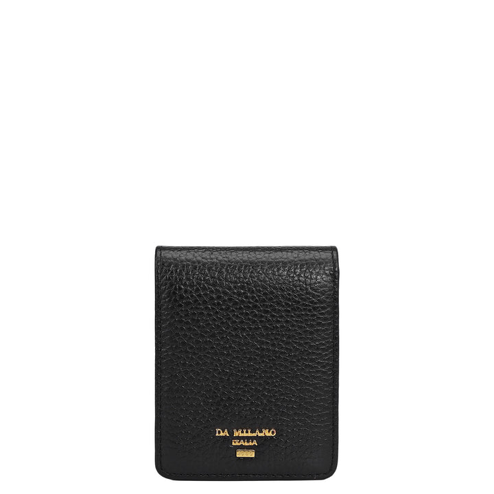 Wax Leather Lipstick Case - Black