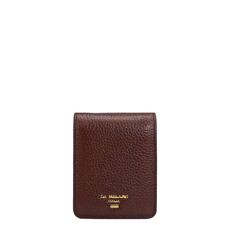 Wax Leather Lipstick Case - Espresso