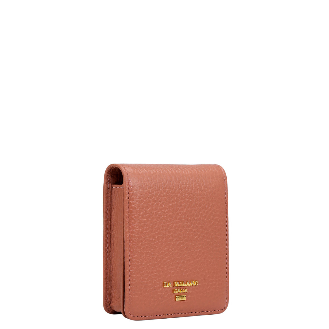 Wax Leather Lipstick Case - Terracotta