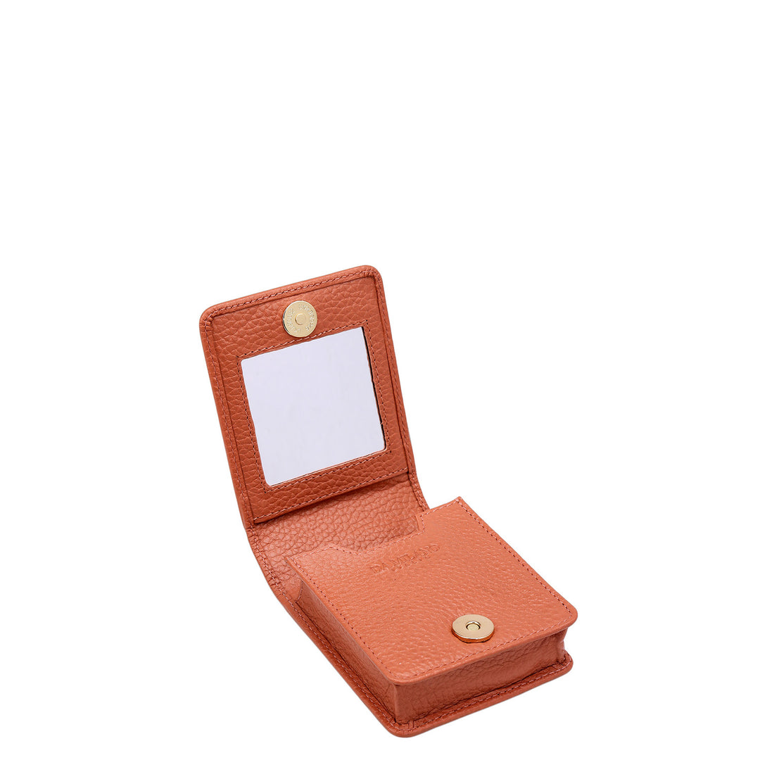Wax Leather Lipstick Case - Terracotta