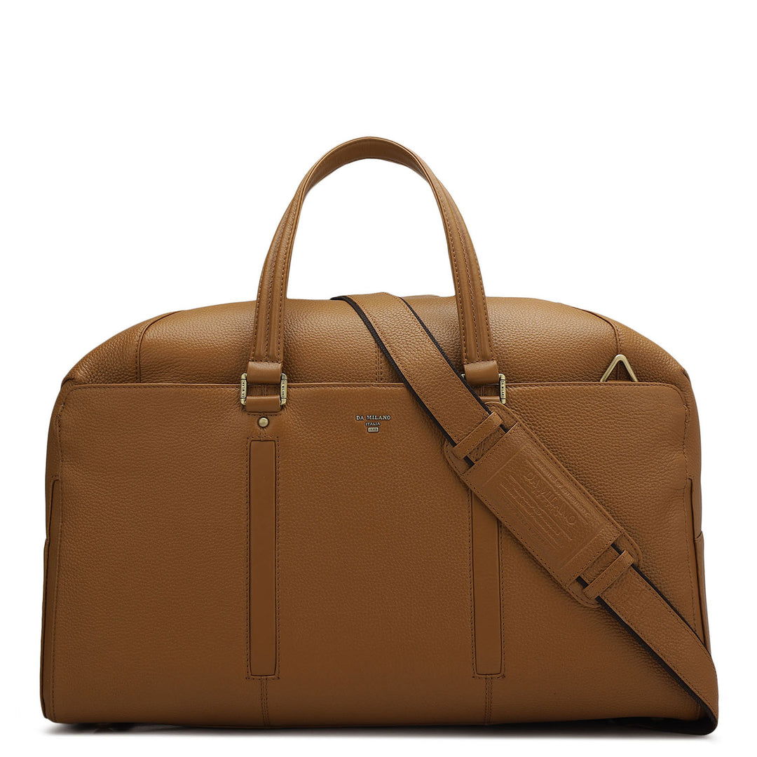 Wax Leather Luggage - Caramel