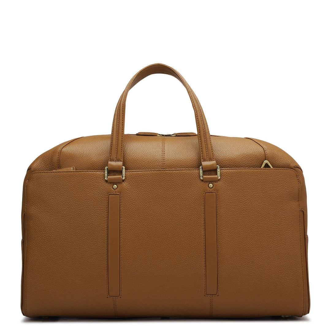 Wax Leather Luggage - Caramel