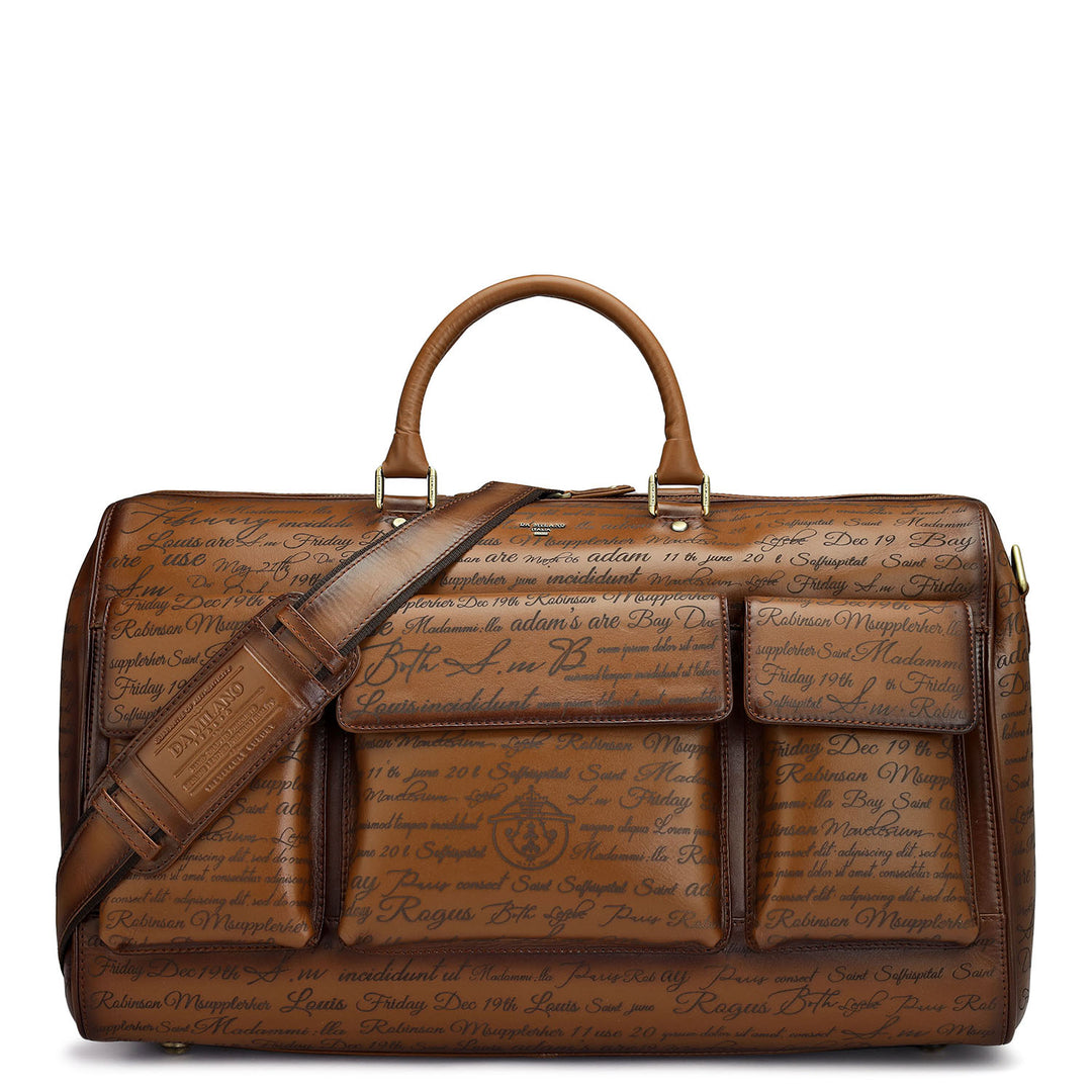 Signato Leather Luggage - Cognac